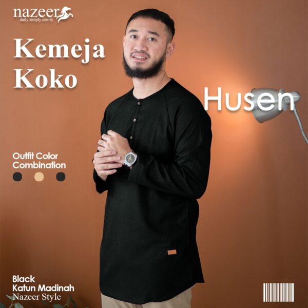 KEMEJA KOKO PRIA HUSEN - Gambar 5