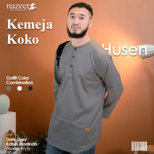 KEMEJA KOKO PRIA HUSEN - Gambar 7