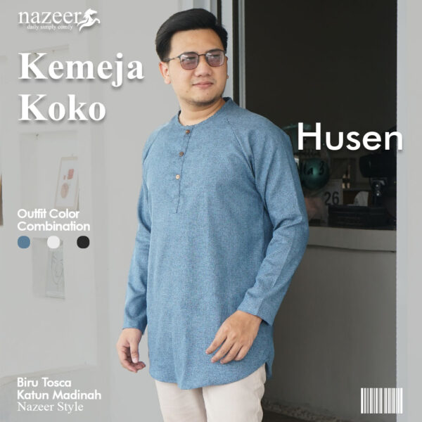 KEMEJA KOKO PRIA HUSEN - Gambar 4
