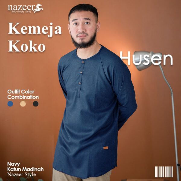 KEMEJA KOKO PRIA HUSEN - Gambar 13
