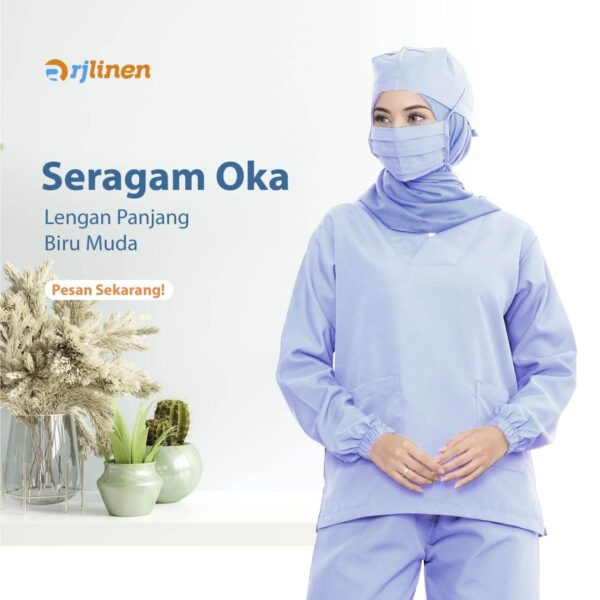SETELAN SERAGAM OKA LENGAN PANJANG ( UNISEX ) - Gambar 4