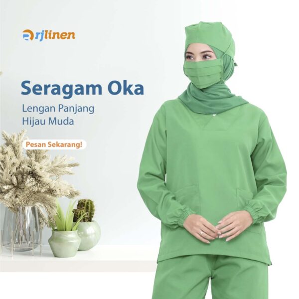 SETELAN SERAGAM OKA LENGAN PANJANG ( UNISEX ) - Gambar 5