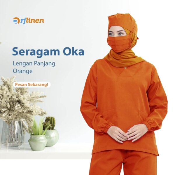SETELAN SERAGAM OKA LENGAN PANJANG ( UNISEX ) - Gambar 12