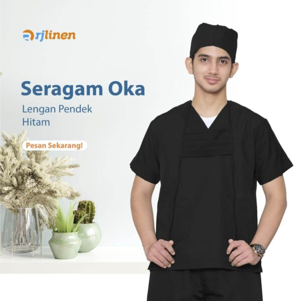 SETELAN SERAGAM OKA LENGAN PENDEK (UNISEX) - Gambar 6
