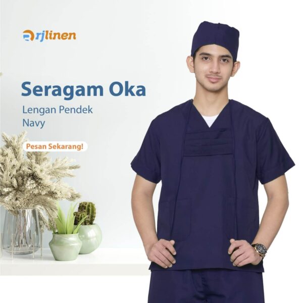 SETELAN SERAGAM OKA LENGAN PENDEK (UNISEX) - Gambar 10