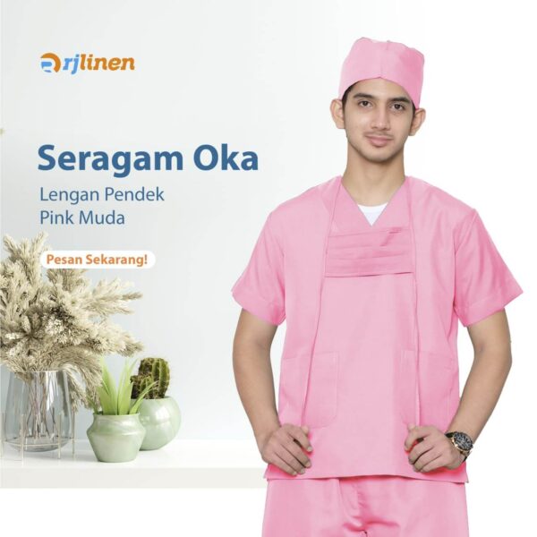 SETELAN SERAGAM OKA LENGAN PENDEK (UNISEX) - Gambar 13