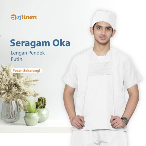 SETELAN SERAGAM OKA LENGAN PENDEK (UNISEX) - Gambar 14