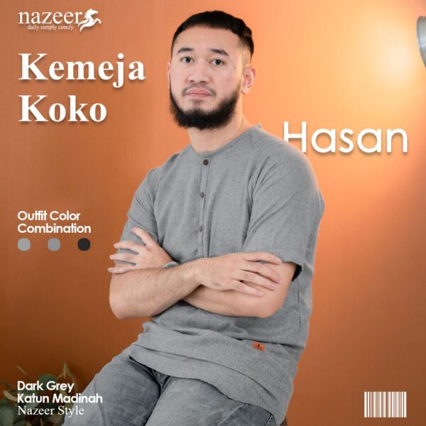 KEMEJA KOKO PRIA HASAN - Gambar 12