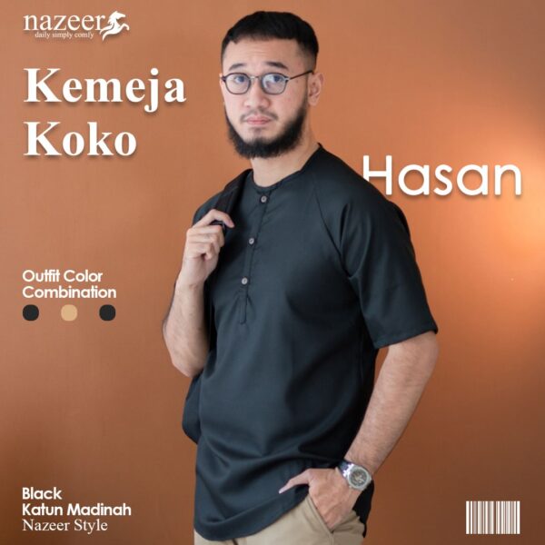 KEMEJA KOKO PRIA HASAN - Gambar 4