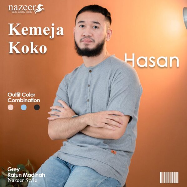 KEMEJA KOKO PRIA HASAN - Gambar 6