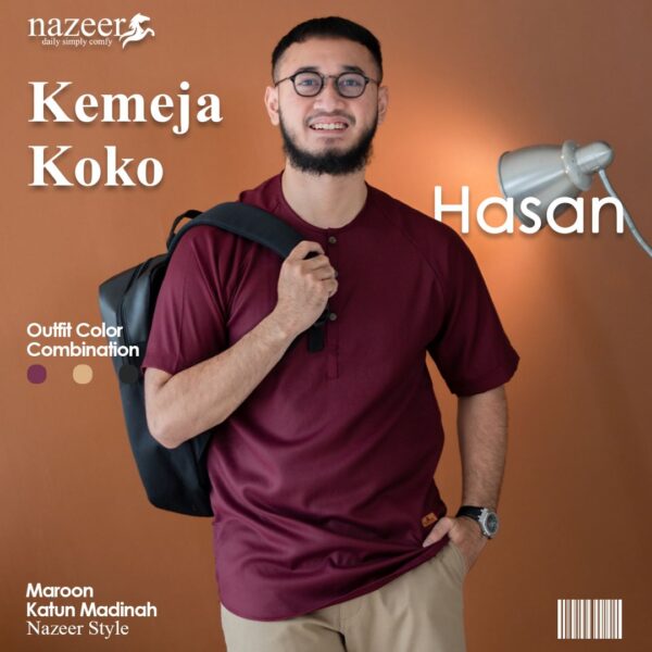 KEMEJA KOKO PRIA HASAN - Gambar 7