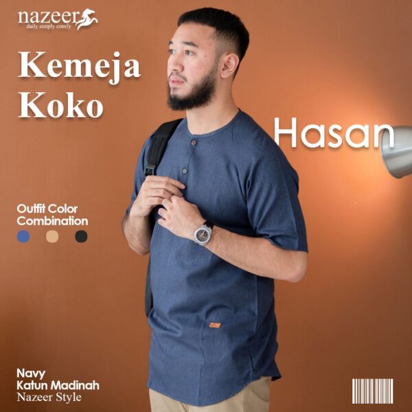 KEMEJA KOKO PRIA HASAN - Gambar 9
