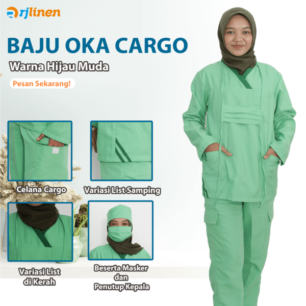 Setelan Seragam OKA Model Celana Cargo