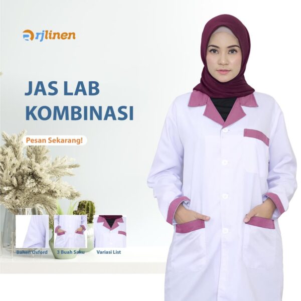 Jas Lab Model Kombinasi Lengan Panjang