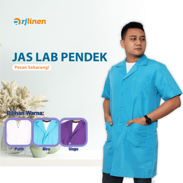 Jas Lab Lengan Pendek ( Unisex ) - Gambar 3