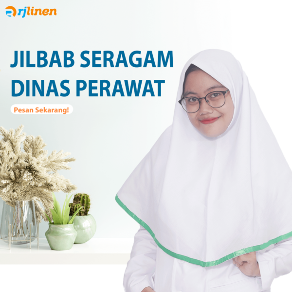 Jilbab / Kerudung Dinas Perawat - Gambar 3