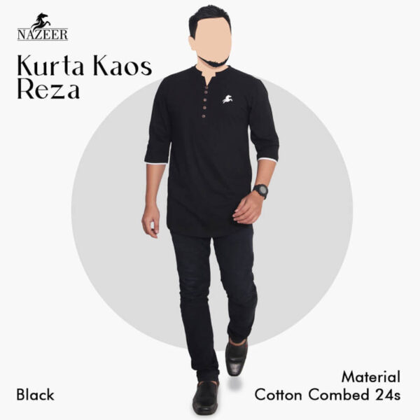 KURTA KAOS REZA BLACK