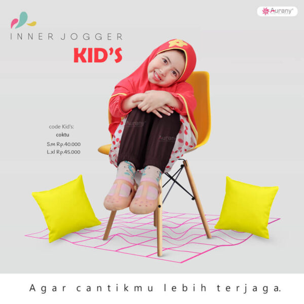Celana Inner Aurany Jogger Kids - Gambar 4