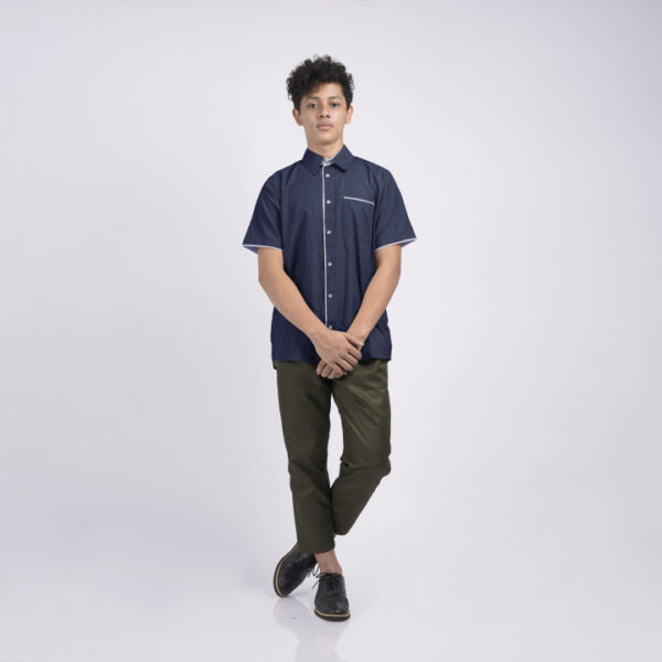 Kemeja Pendek Pria KMQ - Gambar 3