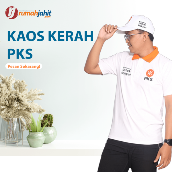 Atribut Resmi Partai PKS - Kaos Polo / Berkerah