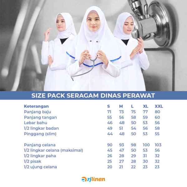 Jilbab / Kerudung Dinas Perawat - Gambar 4