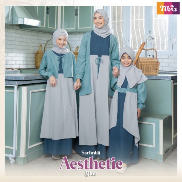 Sarimbit Aesthetic - Gamis Anak Perempuan - Gambar 2