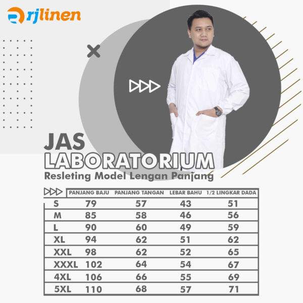 Jas Lab Resleting - Lengan Panjang - Gambar 2